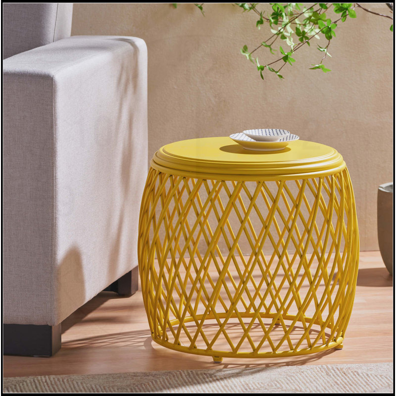 TABLE D'APPOINT 19,75 ALAMERAS, Jaune