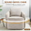 Chaise pivotante rembourrée en tissu Terry-1283959799
