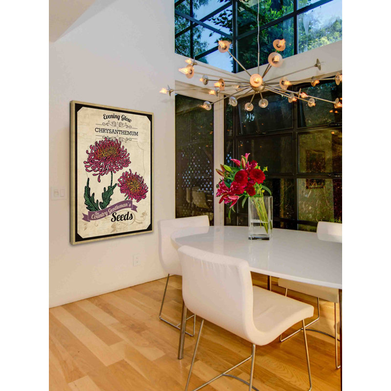 Chrysanthemum Flower Packet Canvas Print, 18" x 26"