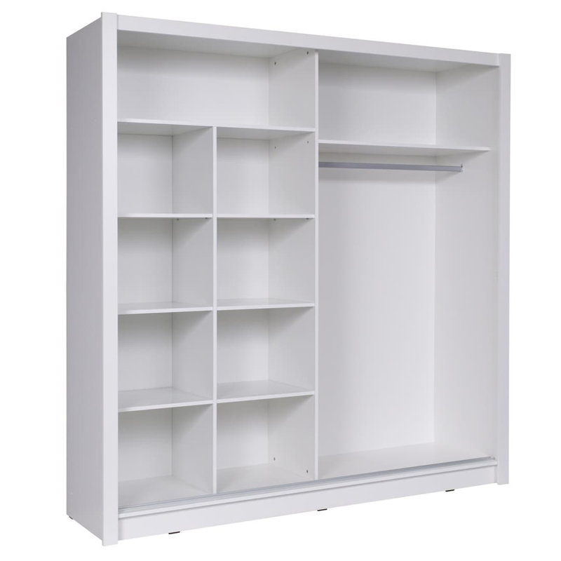 Baku 2 Door Wardrobe, Natural/White