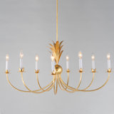 Paloma 8 - Light Steel Dimmable Classic / Traditional Chandelier
