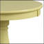 Table d'appoint à finition jaune clair Alger