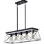 Rustique 5 - pour la salle à manger - Luminaire en bois à hauteur réglable