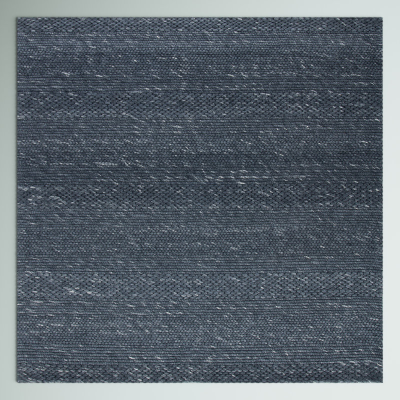 Tapis gris anthracite Adelyn, Carré 7 pi