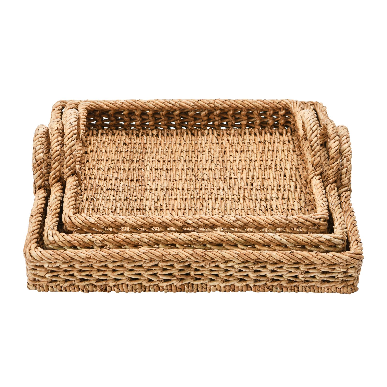 Johansson Wicker Tray - Set of 3