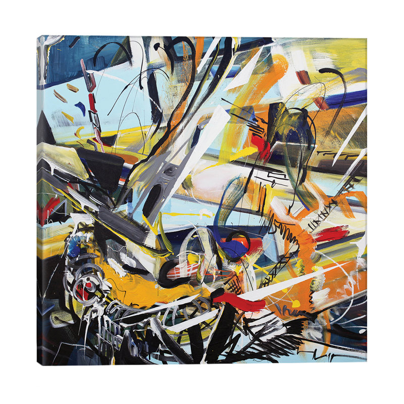 Symphony - Wrapped Canvas Painting, 45.72 cm H x 45.72 cm W x 1.91 cm D