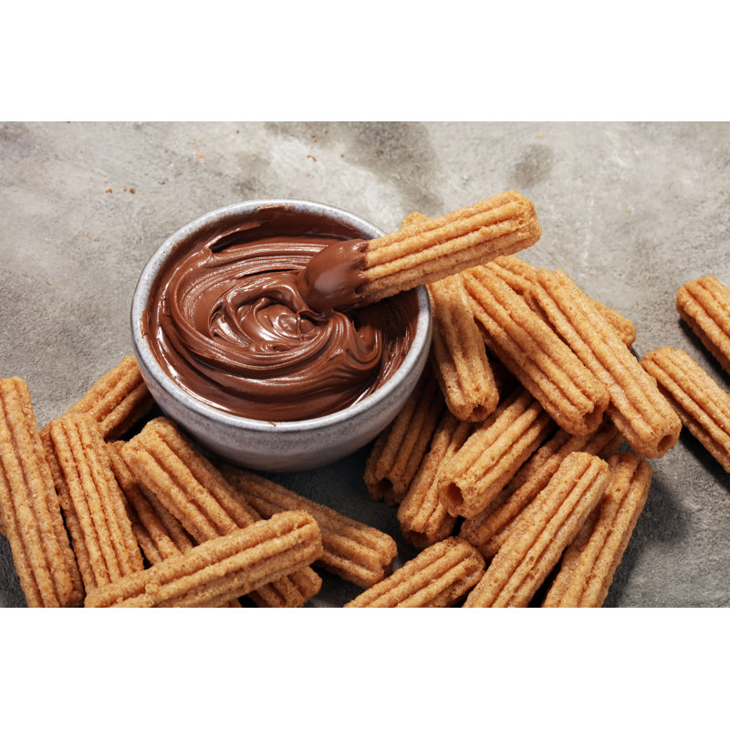 Spanish Dessert Churros - Wrapped Canvas Print, 20cm H x 30cm W x 3.8cm D