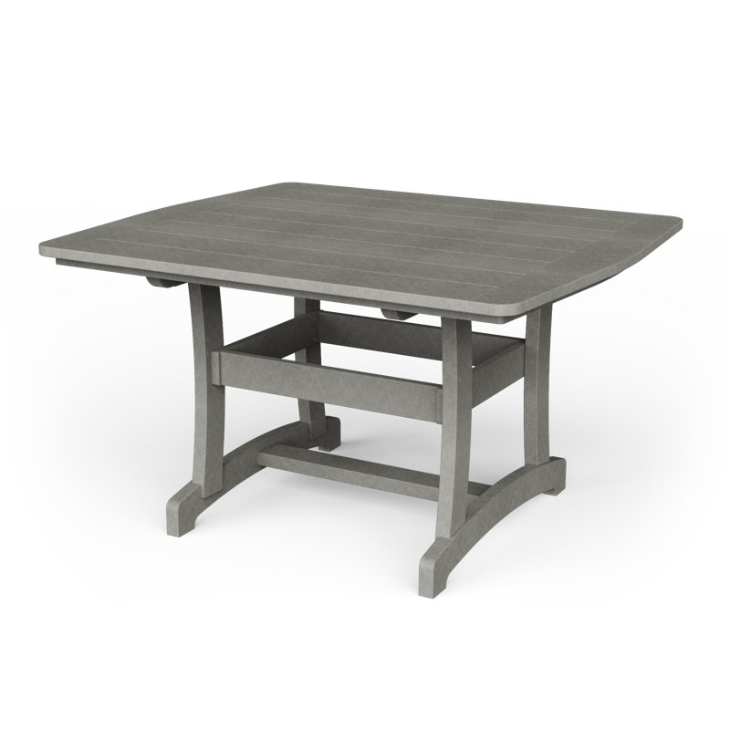 Table de salle à manger Stella, Gris clair, H 30 po x l 53 po x P 45 po