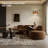 74.5" Rattan Arced Floor Lamp with Foot Switch