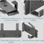 Pasuruan Metal Wall 10 - Hook Wall Mounted Coat Rack