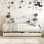 Lit plateforme simple tapissier avec rangement et tiroirs-1315713153