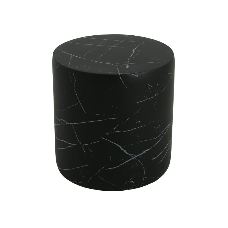  Table d'appoint d'extérieur légère MGO, table d'appoint de salon, noir, Noir