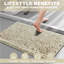 Chenille Bathroom Rug 50x80cm Plush Microfiber Bath Mat Absorbent Quick Dry Non Slip Rubber Back Machine Washable-120286628