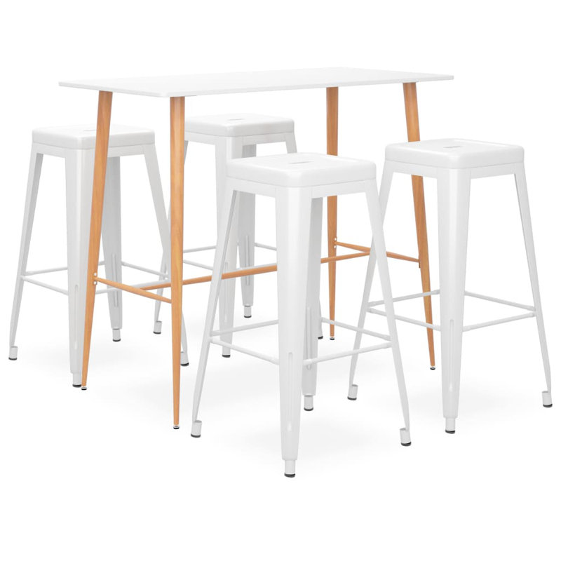 Piatt 4 - Person Dining Set, White
