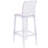 Imca Counter Stool with Square Back in Transparent Crystal - Wedding Chairs-1734804515