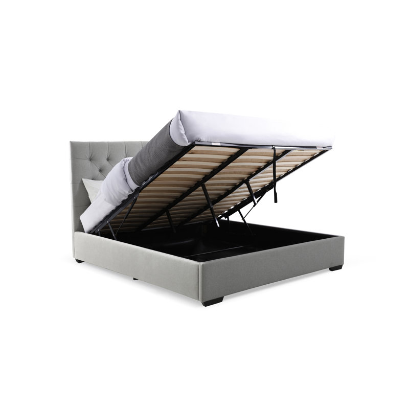 Ashien Upholstered Ottoman Storage Bed, Double (4'6)