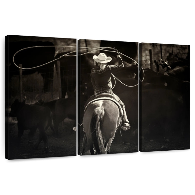 Lelar American Cowgirl Lasso, 24" H x 38" W