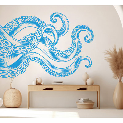 Octopus Wall Decor, Octopus Wall Decals, Tentacles Vinyl Wall Art, Stickers Bathroom Nursery 1303DRS