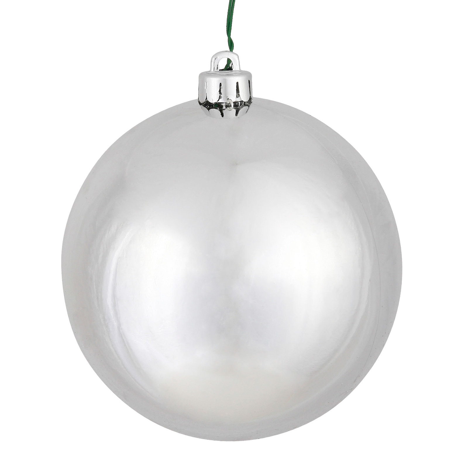Holiday Décor Ball Ornament, 2.75" H x 2.75" W x 2.75" D, Silver