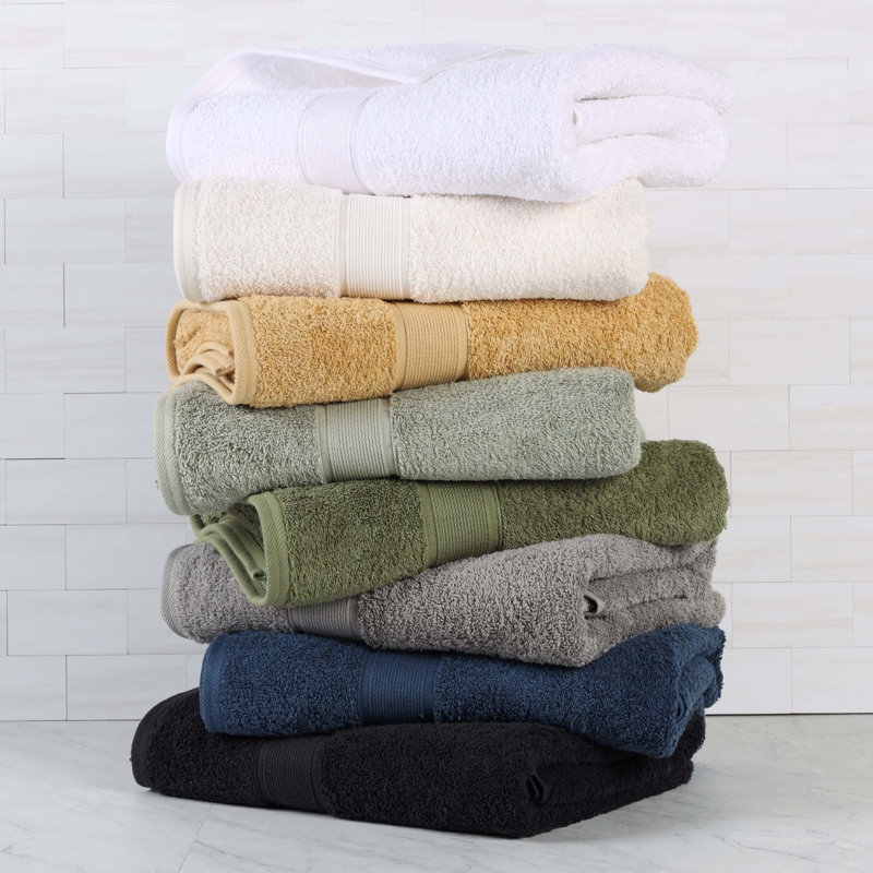 Lyndon Organic Cotton Medium Weight Towel Set, 3 Piece Set, Sage
