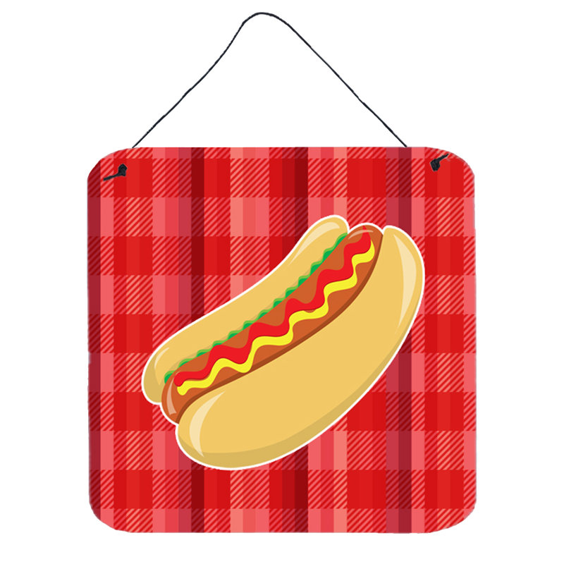 Décoration murale écossaise pour chien hot dog