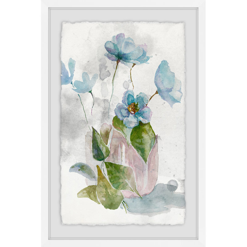 «Rockin the Blue» par Julia Posokhova - reproduction d'art encadrée, H 30 po x l 20 po x P 1,5 po