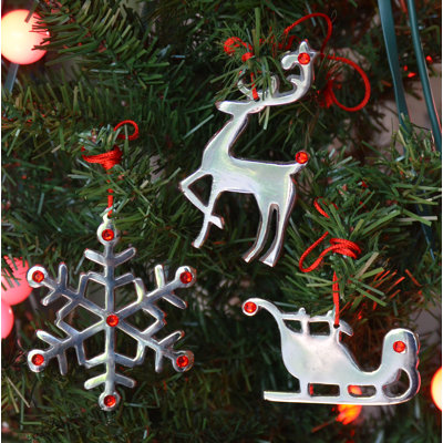 5'' Handmade Metal Hanging Figurine Ornament