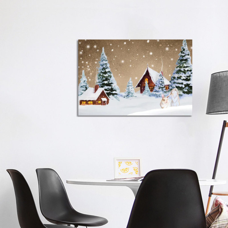 Christmas Village by Janice Gaynor - Wrapped Canvas Painting, 101.6 cm H x 66.04 cm W x 1.91 cm D