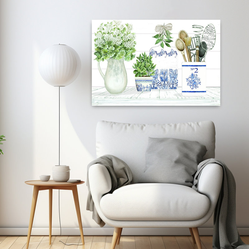 Art contemporain, art floral rétro, H 24 po x l 36 po
