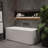 Pensen 55'' Freestanding Tub Solid Surface Freestanding Soaking Bathtub
