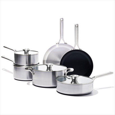 Batterie de cuisine et casseroles en acier inoxydable 3 plis OXO Mira, 10 pièces