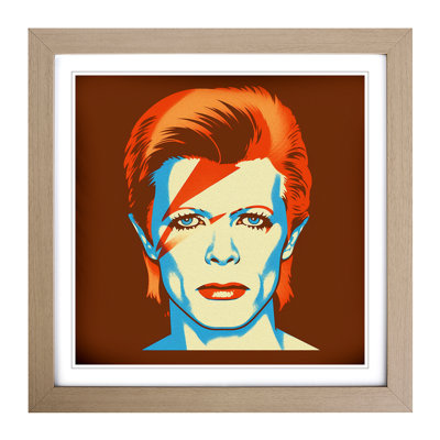 David Bowie Retro No.1 - Framed Print