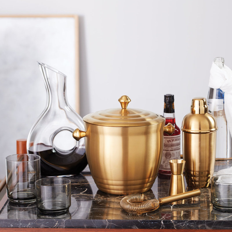 Tuscany Metal Classics Gold Cocktail Shaker