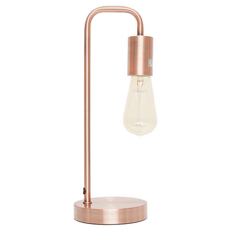 Price Metal Arched Lamp, Brushed Copper