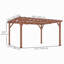 Pergola en bois, pergola d'extérieur