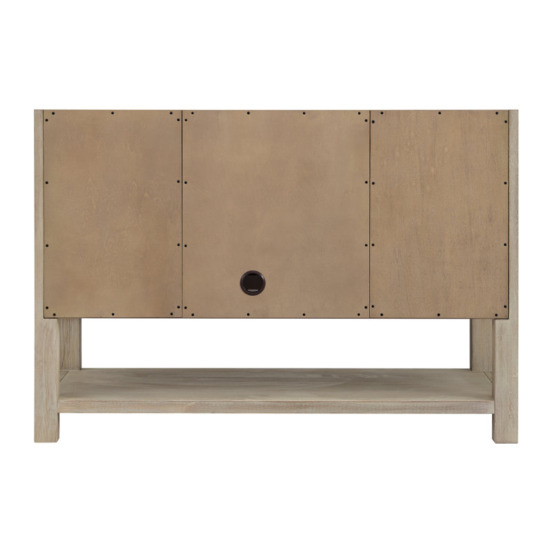 Breckenridge 48'' W Single Vanity, Eternal Jasmine Pearl, Whitewashed Oak