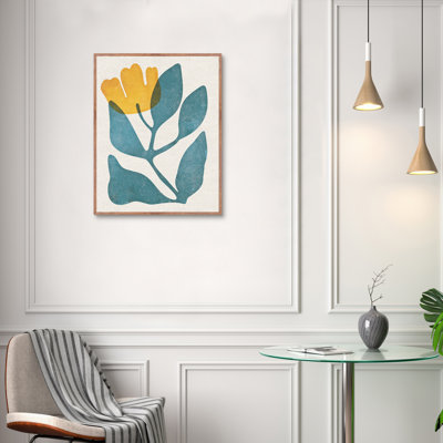 «Simple Floral - 1» par Willowbrook, art mural encadré