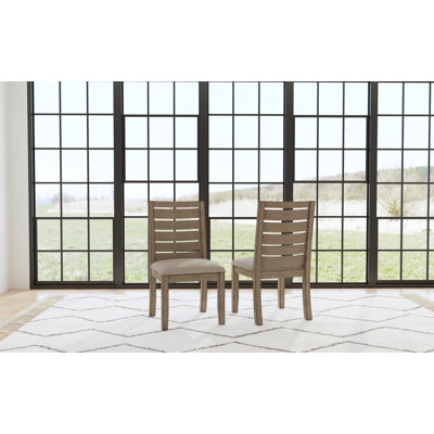 Trevion Upholstered Ladderback Side Chair