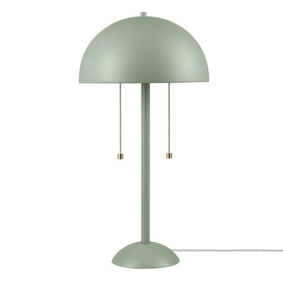 Lampe de table 2 lumières vert sauge