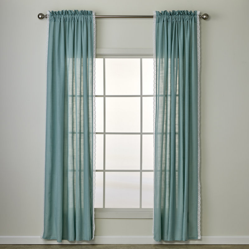 Semi Sheer Pair, 52" W x 84" L, Tan