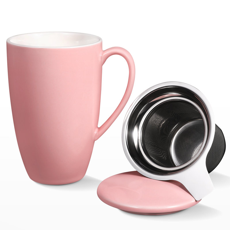 Tasse à thé en céramique Loughguile, Rose