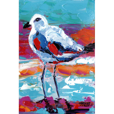 Seaside Birds I - Wrapped Canvas Print