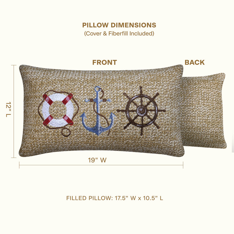Geometric Outdoor Reversible Throw Pillow