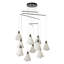Mobius 10-Light Mobile Pendant - Dark Smoke - Standard Overall Height-494637590-494637598