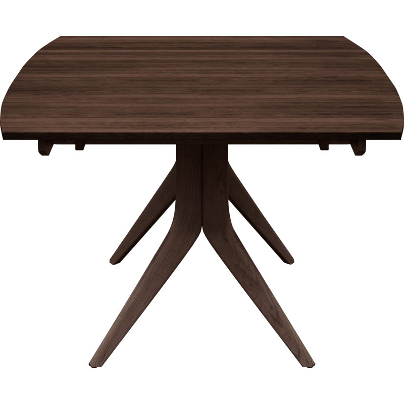 Catalina Trestle Extensions Table, Smoke Cherry, 30" H x 60" L x 40" W