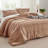 Bedsure Pinch Pleat Comforter Set Boho Bed-in-A-Bag Bedding Set with  Pillowcases for All Season-105529495-105529482
