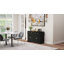 Buffet avec rangement, armoire de rangement pour cuisine 48 po avec 2 tiroirs et 4 portes de grange, armoire à café avec tablettes réglables, bois-1343559188