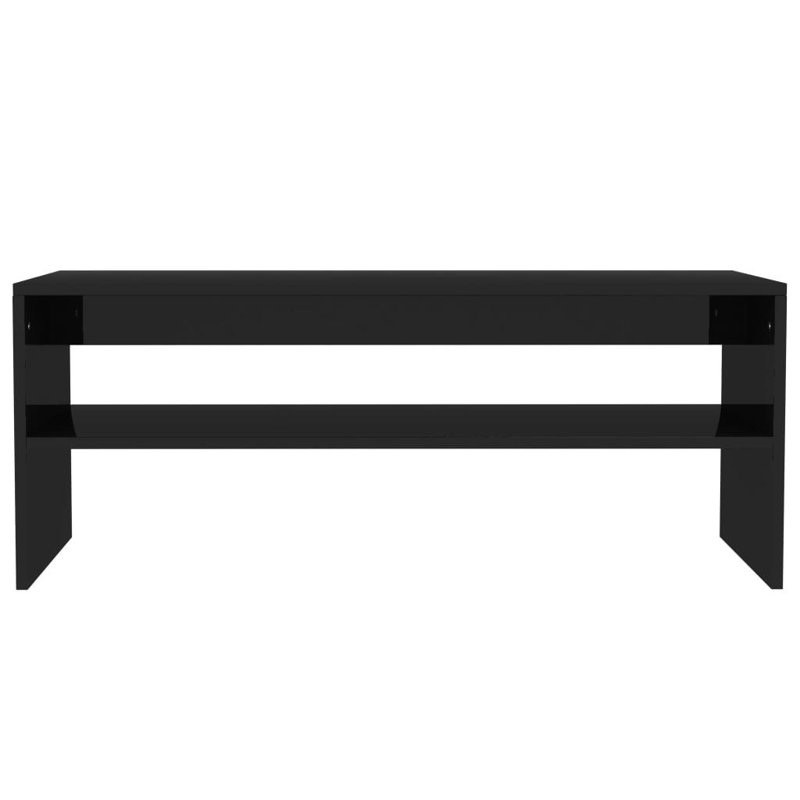 Abell Coffee Table with Storage, Black