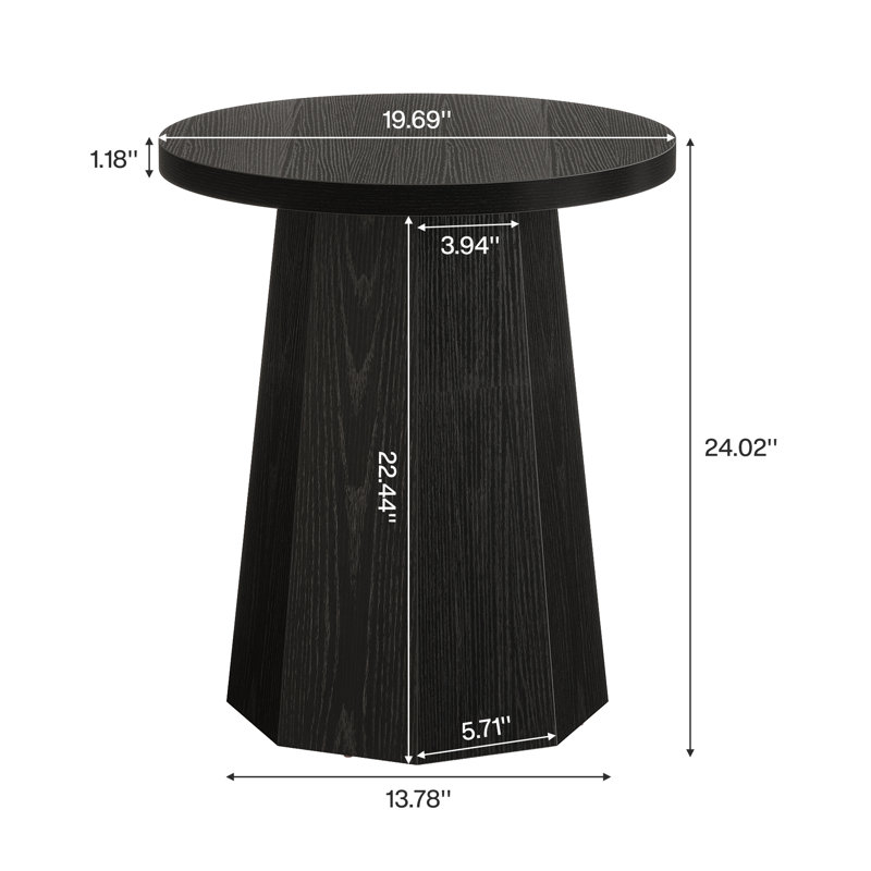 Table de bout Farmhouse, Noir