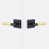 Flat Black/Satin Brass